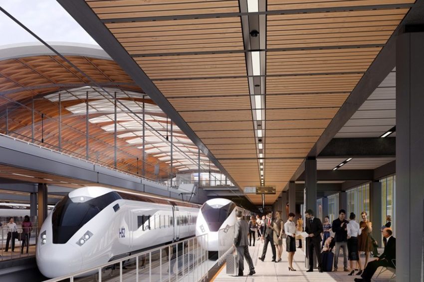 CGI of HS2 terminal