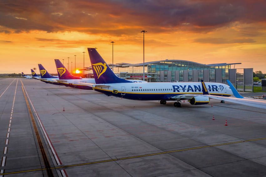 Ryanair sunset